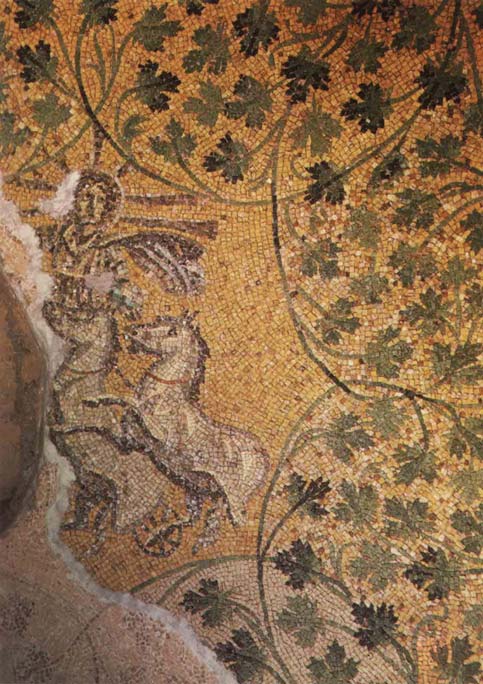 Krist Sunce, Mozaik iz katakombi ispod Sv. Petra u rimu